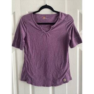 Carhartt Women's XS Purple Work Top Cotton Work Wear Western Ranch